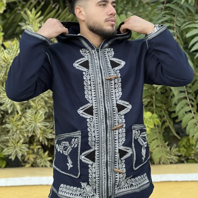 كابيشو مطروز أزرق | Capichon Brodè Blue